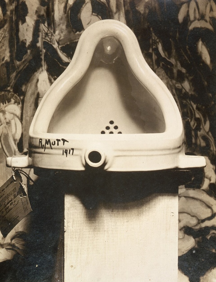 Duchamp's Fountain, signed R. Mutt 1917